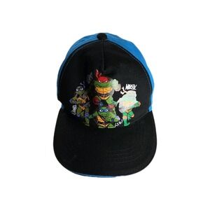 Teenage Mutant Ninja Turtles Baseball Cap Snapback Black Blue OSFA Nickelodeon